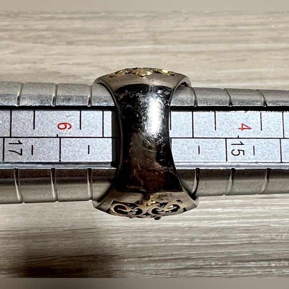 Gems En Vogue 9.60ctw London Blue Topaz Three-Row Wide Band Ring, Size 5 - Picture 11 of 11